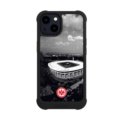 Apple iPhone 14 NIVOmax SGE Stadion Schwarz Weiß