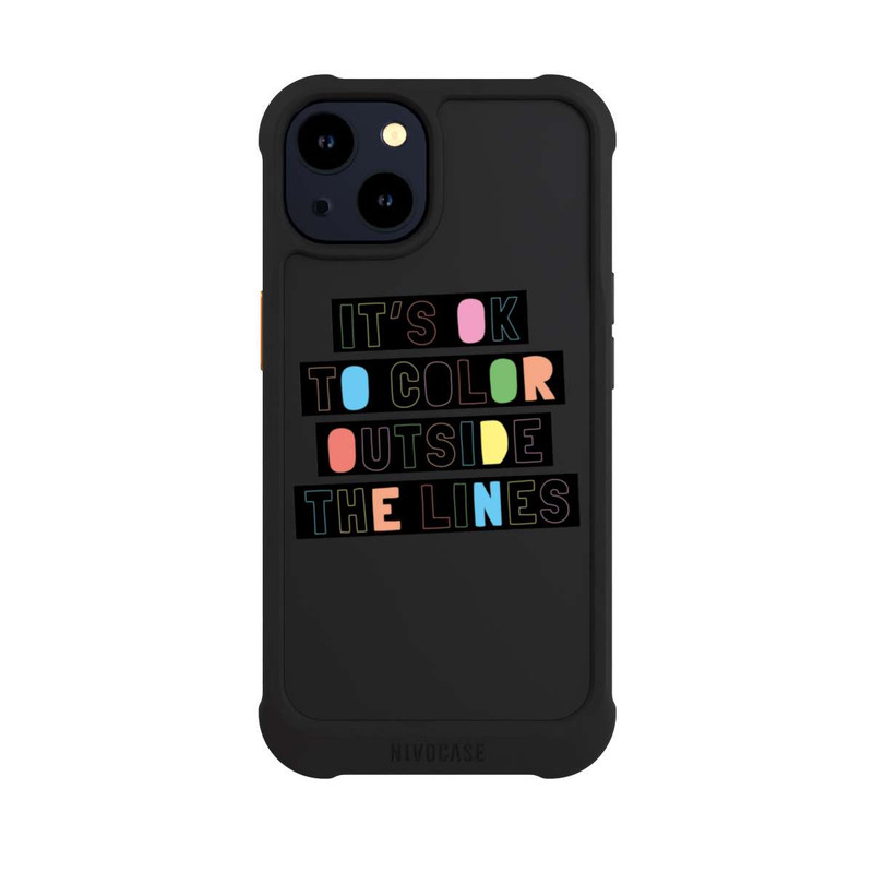 iPhone 14 NIVOmax Color Outside The Line Transparent