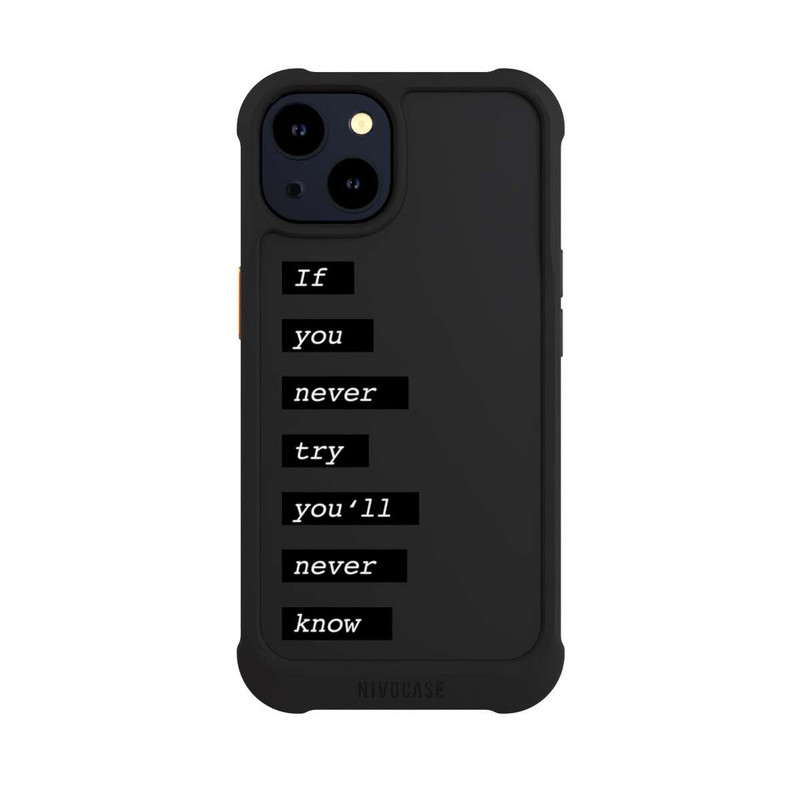 iPhone 14 NIVOmax If You Try Black Transparent