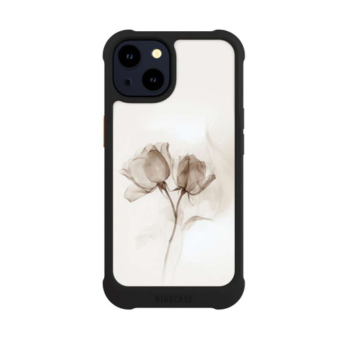 Apple iPhone 14 NIVOmax Braune Rose Blume Nebel