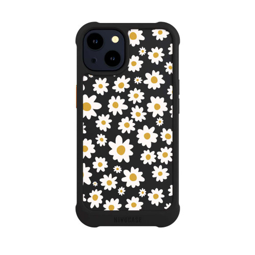 Apple iPhone 14 NIVOmax Daisy Flower Seamless Pattern Transparent