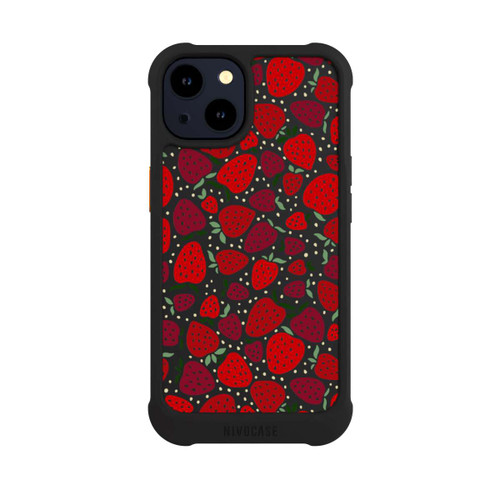 Apple iPhone 14 NIVOmax Strawberry Pattern Comic Transparent