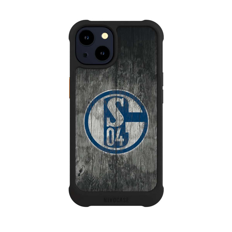iPhone 14 NIVOmax Schalke 04 Holz Look