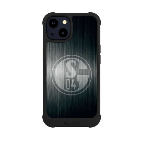 Apple iPhone 14 NIVOmax Schalke 04 Metall Look