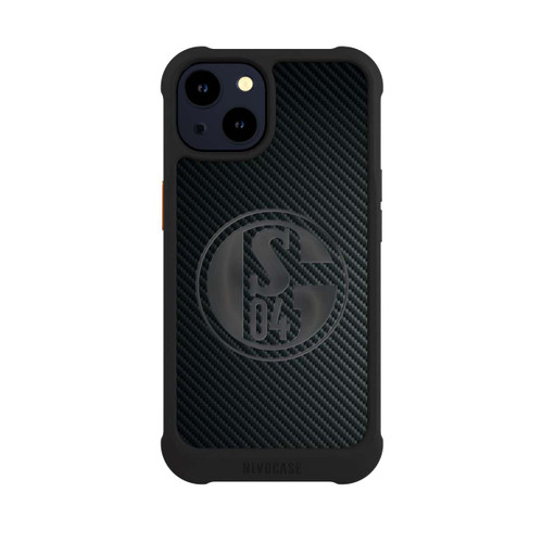 Apple iPhone 14 NIVOmax Schalke 04 Carbon Look