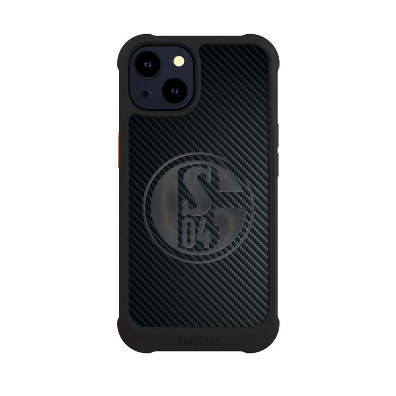 iPhone 14 NIVOmax Schalke 04 Carbon Look