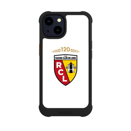 Apple iPhone 14 NIVOmax RC Lens 120 Jahre Jubiläums Logo weiß