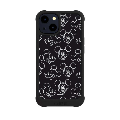 Apple iPhone 14 NIVOmax Disney Mickey Muster Schwarz