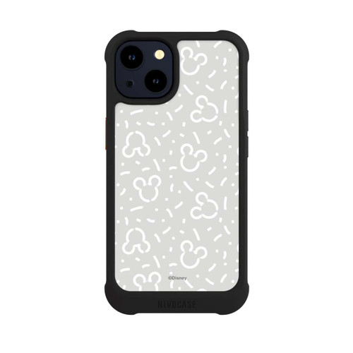Apple iPhone 14 NIVOmax Disney Mickey Icon Pattern Grey