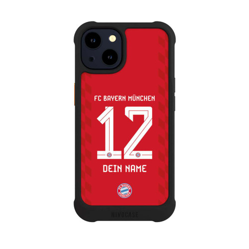 Apple iPhone 14 NIVOmax FC Bayern München Trikot Personalisierbar 25-26