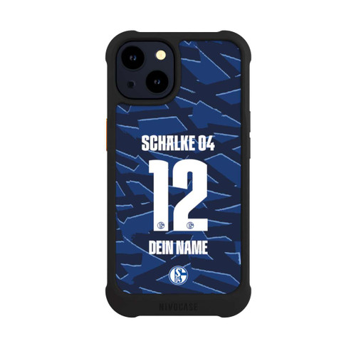 Apple iPhone 14 NIVOmax Schalke 04 Trikot Personalisierbar 25-26
