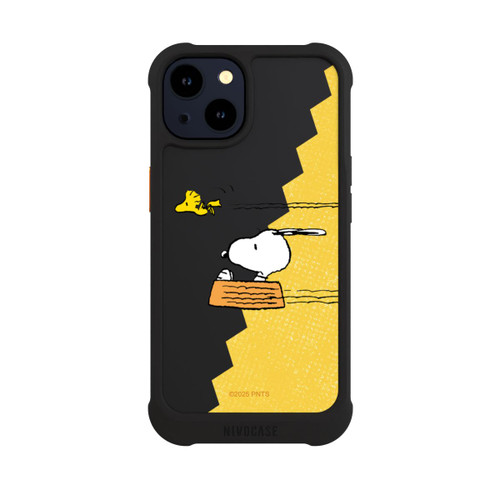 Apple iPhone 14 NIVOmax Peanuts-Snoopy und Woodstock Transparent