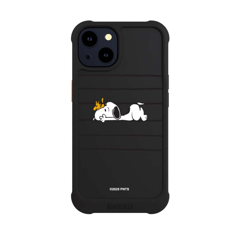 iPhone 14 NIVOmax Snoopy Woodstock Stripes Peanuts Transparent