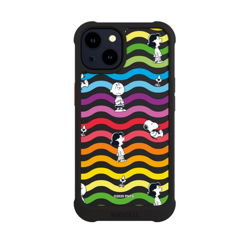 Apple iPhone 14 NIVOmax Snoopy Pattern Rainbow Transparent