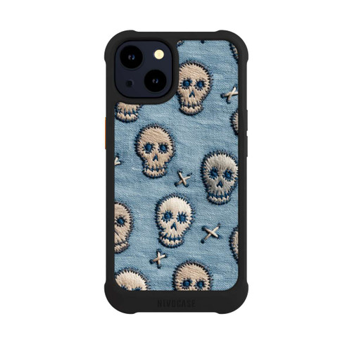 Apple iPhone 14 NIVOmax Skulls on Jeans Pattern
