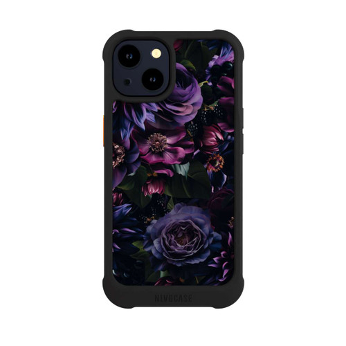 Apple iPhone 14 NIVOmax Dunkle Lila Blüten 