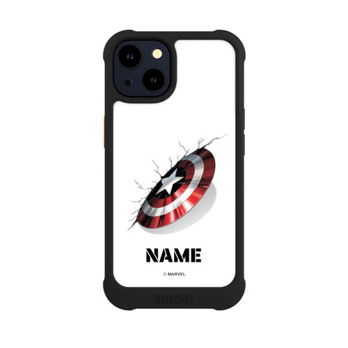 Apple iPhone 14 NIVOmax Captain America Shield Personalisierbar