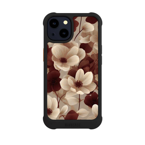 Apple iPhone 14 NIVOmax Naturfarbenes Blumenmuster mit KI