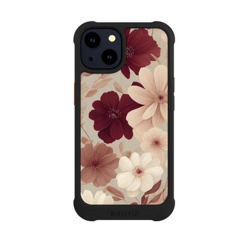 Apple iPhone 14 NIVOmax Romantische Pastellblumen mit KI