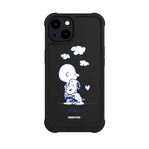 Apple iPhone 14 NIVOmax Peanuts Charlie Brown Snoopy Hug Transparent