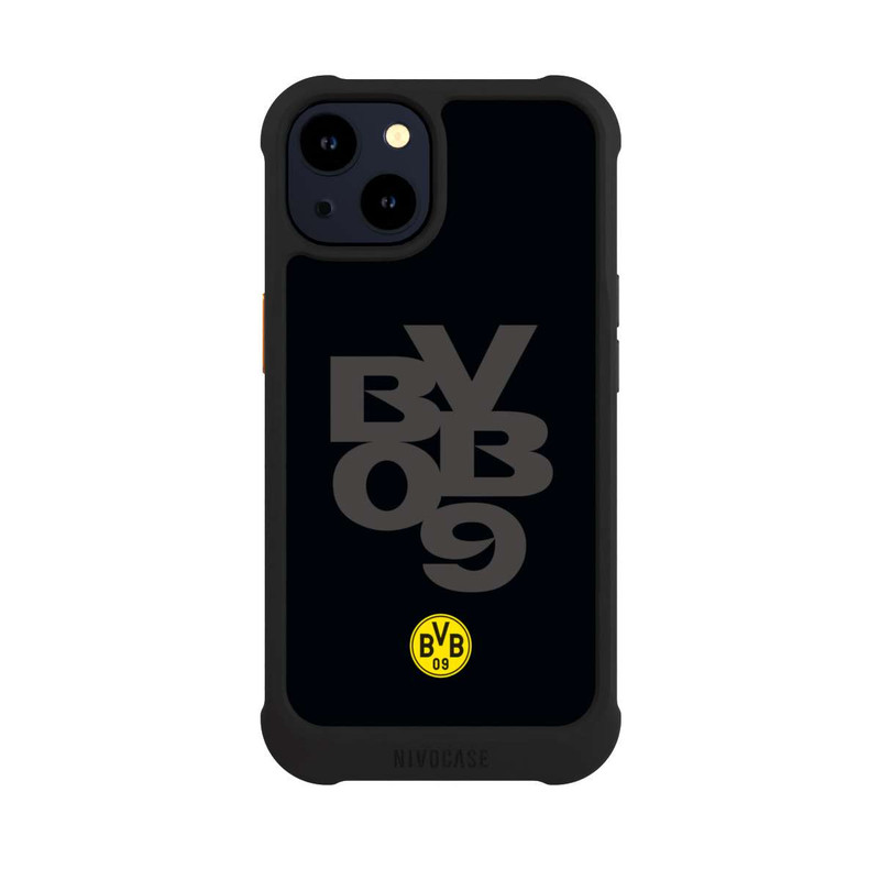 iPhone 14 NIVOmax BVB09 Grau Schwarz