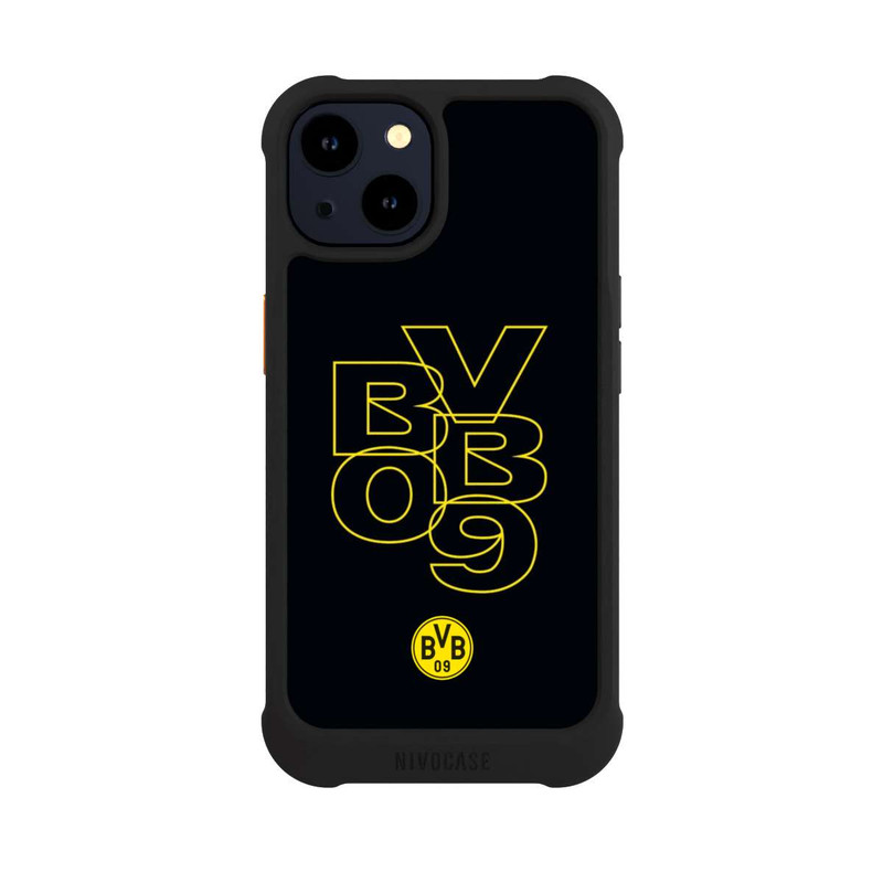 iPhone 14 NIVOmax BVB09 Gelb Schwarz