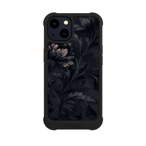 Apple iPhone 14 NIVOmax Dunkles Blumenmuster Vintage