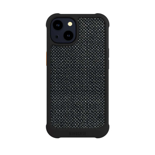Apple iPhone 14 NIVOmax Tissu Noir Abstrait