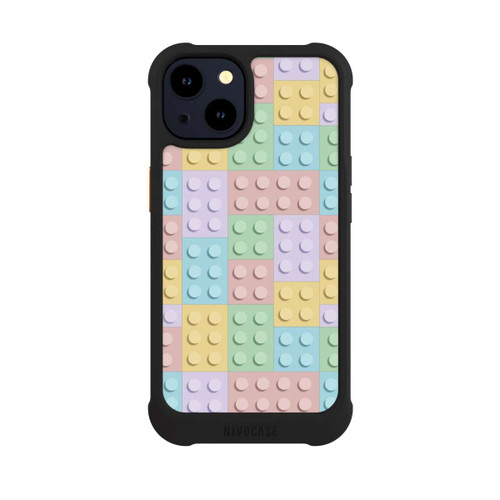 Apple iPhone 14 NIVOmax Buntes Blockmuster