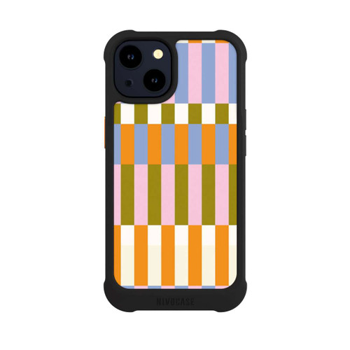 Apple iPhone 14 NIVOmax Buntes Karomuster