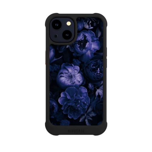 Apple iPhone 14 NIVOmax Victorian Grandeur Large Flowers Purple Mit KI