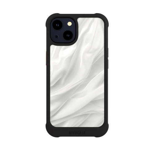 Apple iPhone 14 NIVOmax Weiße Seidenmatte Textur mit KI