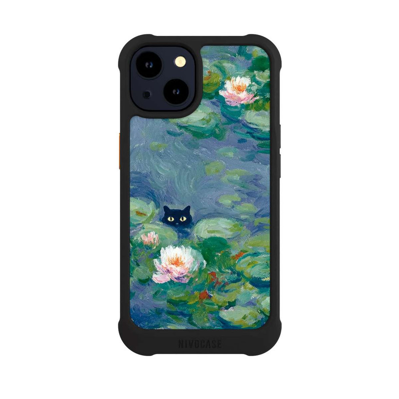 iPhone 14 NIVOmax Katze im Teich Gemälde