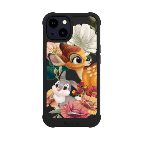 Apple iPhone 14 NIVOmax Bambi und Klopfer Blumen Transparent
