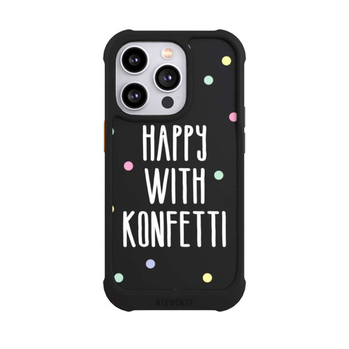 Apple iPhone 14 Pro NIVOmax Happy with Konfetti White ohne Hintergrund