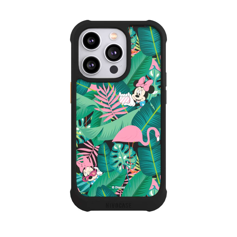 iPhone 14 Pro NIVOmax Minnie Summer Palmblätter ohne Hintergrund