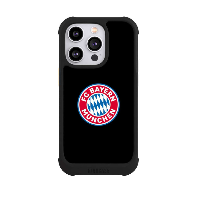 iPhone 14 Pro NIVOmax FCB Logo auf Schwarz