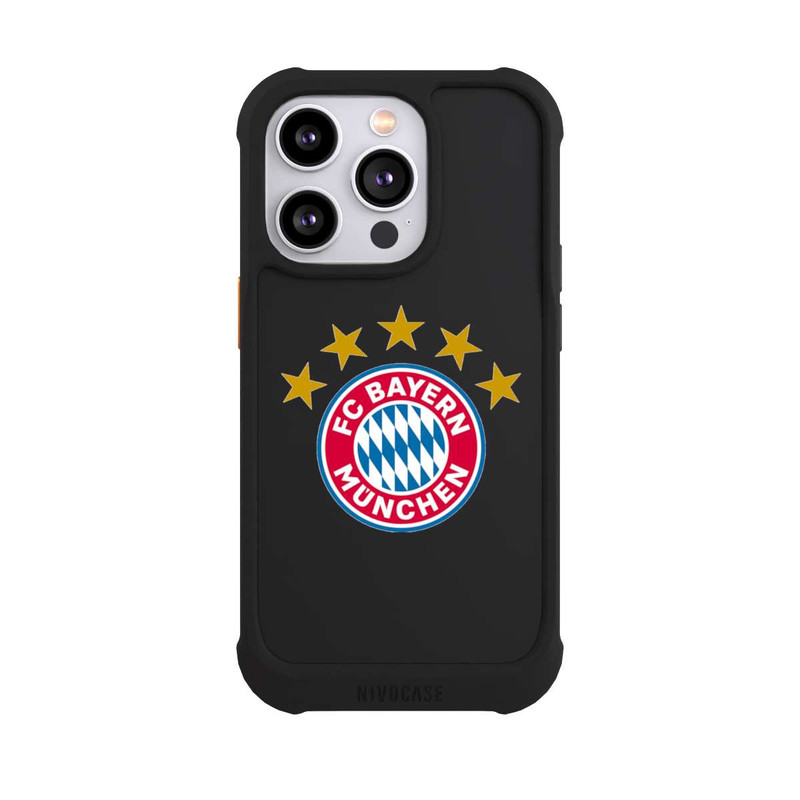 iPhone 14 Pro NIVOmax FCB Logo mit Sterne - ohne Hintergrund