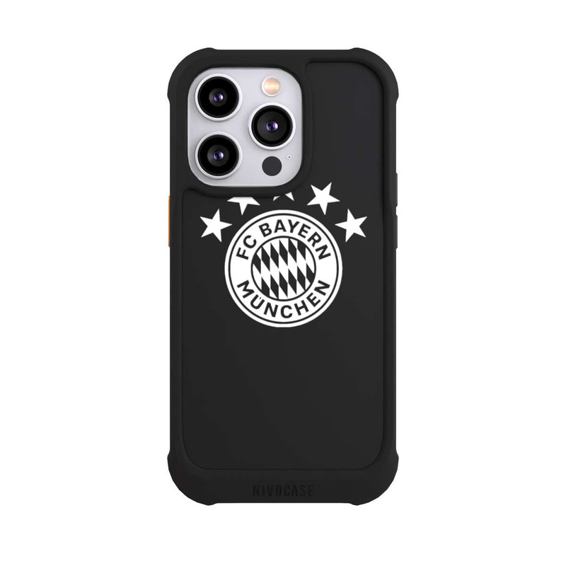 iPhone 14 Pro NIVOmax FCB Logo einfarbig mit Sternen - ohne Hintergrund