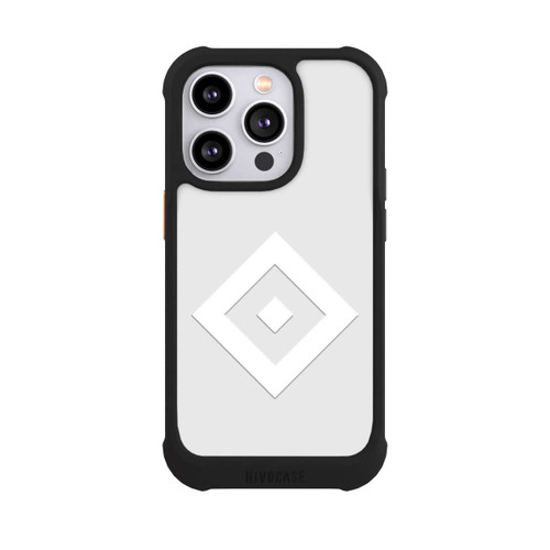Apple iPhone 14 Pro NIVOmax Rauten Logo auf HSV Grau