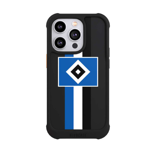 Apple iPhone 14 Pro NIVOmax HSV Streifen - Blau-Weiß-Schwarz - ohne Hintergrund