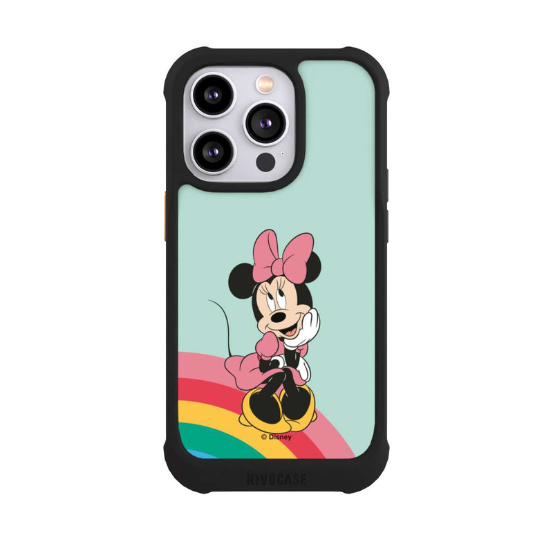 iPhone 14 Pro NIVOmax Minnie Regenbogen Portrait