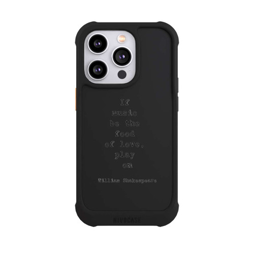 Apple iPhone 14 Pro NIVOmax Shakespeare Music Food Transparent