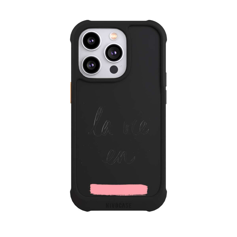 iPhone 14 Pro NIVOmax La vie en Rosa Transparent