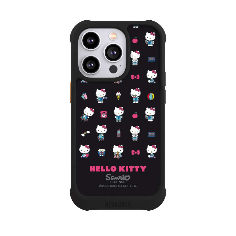 iPhone 14 Pro NIVOmax Hello Kitty 90s Schwarz