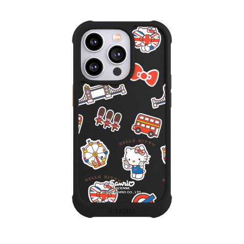 Apple iPhone 14 Pro NIVOmax Hello Kitty Londoner Abzeichen Transparent