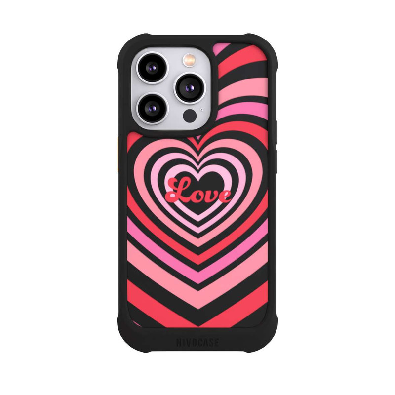 iPhone 14 Pro NIVOmax Love Rotschattierungen