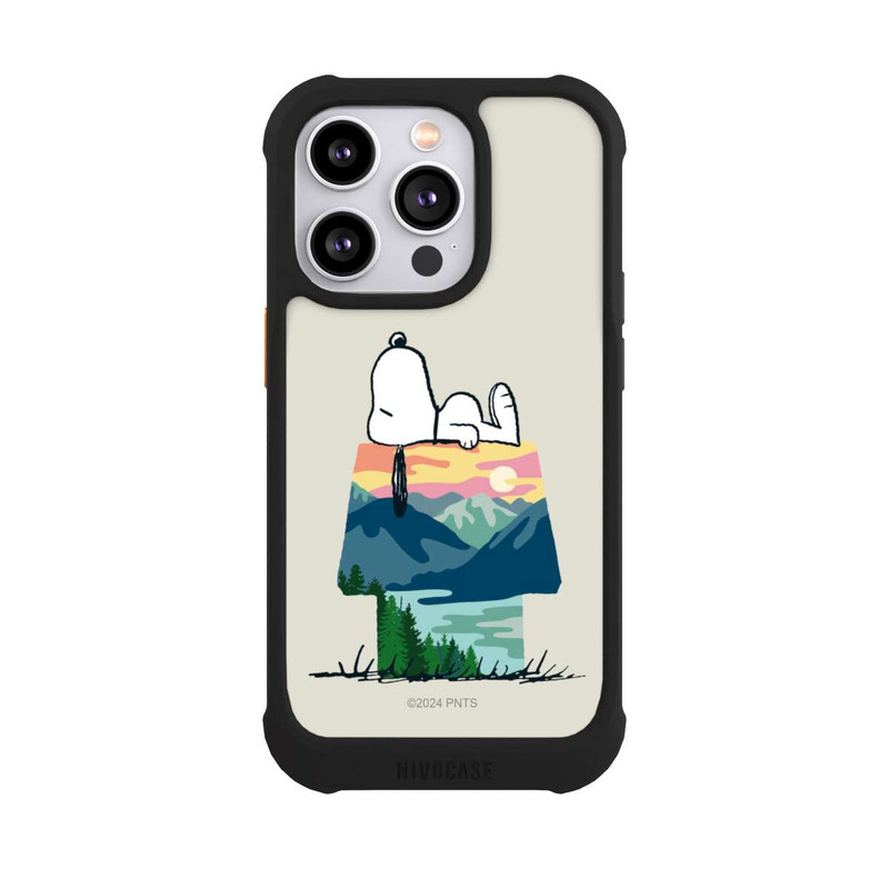 iPhone 14 Pro NIVOmax Snoopy Camping Hütte