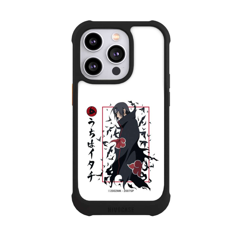 iPhone 14 Pro NIVOmax Itachi Krähen Weiß