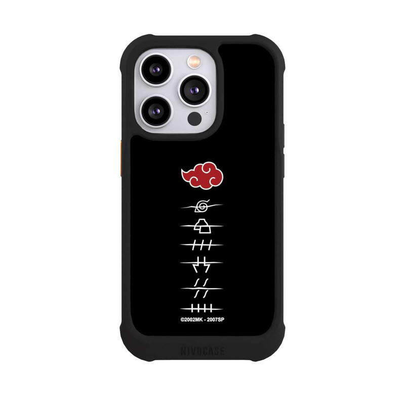 iPhone 14 Pro NIVOmax Akatsuki Mitgliedssymbole Schwarz